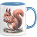 Eichhörnchen Tierliebhaber Tasse Geschenk Lustige Geschenkidee Spruch Blau Trendation