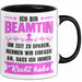 Beamter Öffentlicher Dienst Tasse Geschenk Lustige Geschenkidee Spruch Ich Bin Beamtin Trendation
