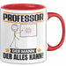 Professor Tasse Geschenk für Professor Der Mann Der Alles Kann Geschenkidee zum Geburtstag Rot Trendation