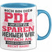PDL Tasse Geschenk Lustiger Spruch Pflegeleitung Humorvolle Geschenkidee Blau Trendation
