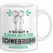 Schwiegersohn Geschenk Tasse So Gut Kann Nur Ein Schwiegersohn Aussehen Geschenkidee Kaffee-Becher Weiß Trendation
