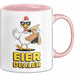 Huhn Tier Bauer Tasse Becher Geschenk Lustige Geschenkidee Spruch Eier Dealer Rosa Trendation