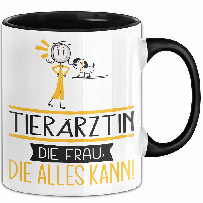 Tierärztin Geschenk Tasse Becher Die Frau Die Allen Kann Geschenkidee für eine Tierärztin Lustig Trendation
