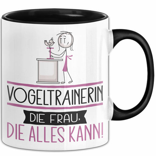 Vogeltrainerin Geschenk Tasse Becher Die Frau Die Allen Kann Geschenkidee für eine Vogeltrainerin Lustig Trendation
