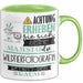 Wildtierfotografin Tasse Geschenk Lustiger Spruch Bitte Erheben Sie Sich Seine Majestät Die Wildtierfotografin Betritt Den Raum Grün Trendation