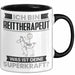 Reittherapeut Tasse Geschenk für Reittherapeut Geburtstag Lustiger Spruch Kaffee-Becher Was Ist Deine Superkraft Schwarz Trendation