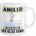 Angler Tasse Geschenk für Angler Der Mann Der Alles Kann Geschenkidee zum Geburtstag Weiß Trendation