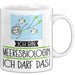 Geschenk für Meeresbiologin Tasse Lustige Geschenkidee Geburtstag Ich Bin Meeresbiologin Ich Darf Das Weiß Trendation