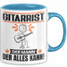 Gitarrist Tasse Geschenk für Gitarrist Der Mann Der Alles Kann Geschenkidee zum Geburtstag Blau Trendation