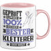 Kletterer Geschenk Lustiger Spruch für Kletterer Geschenkidee Bester Kletterer Der Welt Rosa Trendation