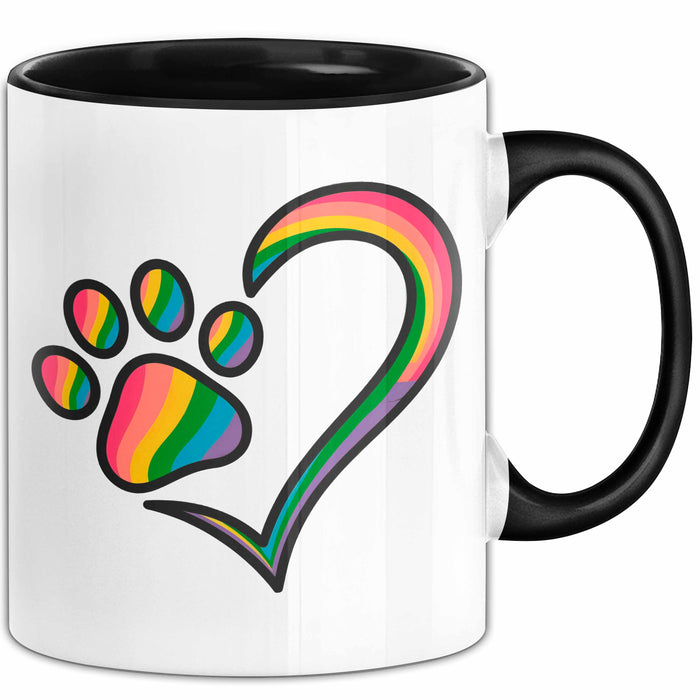 Hund Tierliebhaber Tasse Geschenk Lustige Geschenkidee Spruch Schwarz Trendation