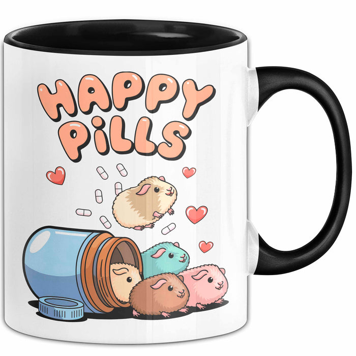 Meerschweinchen Tier Tasse Geschenk Lustige Geschenkidee Happy Pills Trendation