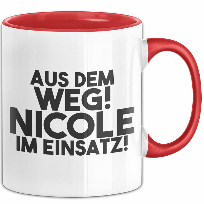 Nicole Tasse Aus Dem Weg! Nicole Im Einsatz! Geschenk