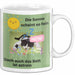 Meme Tasse Geschenk Lustiger Becher Katze Die Sonne Scheint So Fein Doch Auch Das Bett Ist Astrein Weiß Trendation