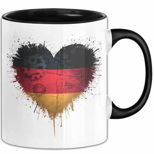Deutschland Deutschlandflagge Herz Tasse Geschenk Lustige Geschenkidee Spruch Trendation