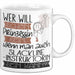 Slackline-Instruktorin Tasse Geschenk Spruch Wer Will Schon Prinzessin Sein Wenn Man Auch Slackline-Instruktorin Sein Kann Weiß Trendation