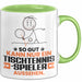 Tischtennisspieler Geschenk Tasse So Gut Kann Nur Ein Tischtennisspieler Aussehen Geschenkidee Kaffee-Becher Grün Trendation