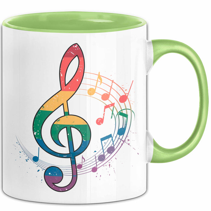 Musikliebhaber Musiker Tasse Geschenk Lustige Geschenkidee Spruch Grün Trendation