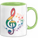 Musikliebhaber Musiker Tasse Geschenk Lustige Geschenkidee Spruch Grün Trendation