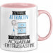Aquarium-Enthusiastin Tasse Geschenk Becher Stark Attraktiv Furchtlos Aquarium-Enthusiastin Lustige Geschenkidee Rosa Trendation