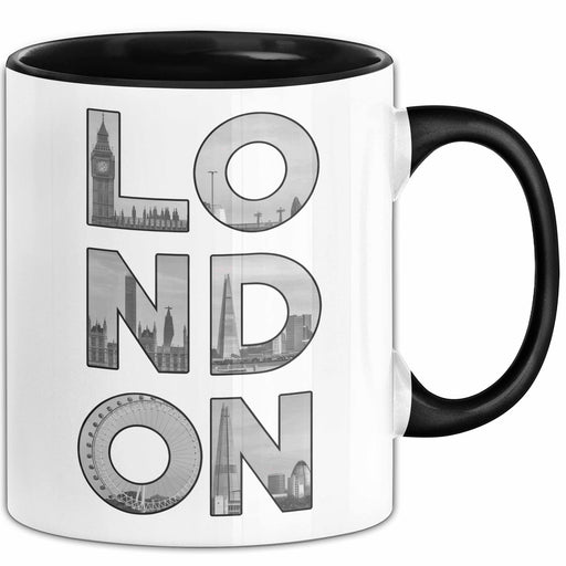 England London Tasse Geschenk Lustige Geschenkidee Spruch Schwarz Trendation