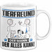 Tierfreund Tasse Geschenk für Tierfreund Der Mann Der Alles Kann Geschenkidee zum Geburtstag Weiß Trendation