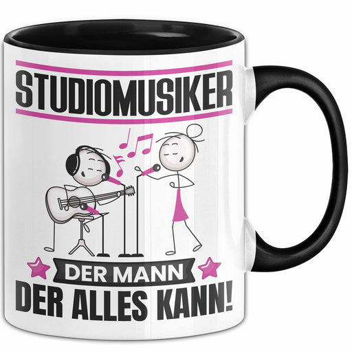 Studiomusiker Tasse Geschenk für Studiomusiker Der Mann Der Alles Kann Geschenkidee zum Geburtstag Schwarz Trendation