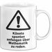 Mathematiklehrer Unterricht Tasse Geschenk Lustige Geschenkidee Spruch Könnte Spontan Anfangen Über Mathematik Zu Reden Weiß Trendation