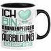 Krankenpfleger Ausbildung Tasse Geschenk Ich Bin Krankenpfleger In Der Ausbildung Ich Darf Das Geschenkidee Spruch Schwarz Trendation