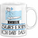 Geschenk für Surferin Tasse Lustige Geschenkidee Geburtstag Ich Bin Surferin Ich Darf Das Weiß Trendation