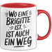 Brigitte Tasse Geschenk Wo Eine Brigitte Ist Ist Auch Ein Weg Geschenkidee Becher mit Name Rot Trendation