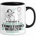 Tonstudio-Besitzer Geschenk Tasse So Gut Kann Nur Ein Tonstudio-Besitzer Aussehen Geschenkidee Kaffee-Becher Schwarz Trendation