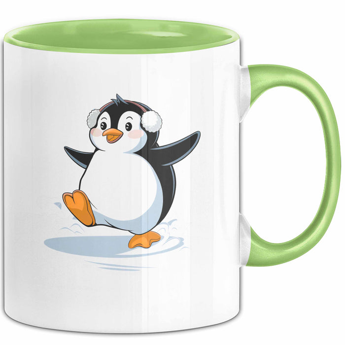 Pinguin Liebhaber Tasse Geschenk Lustige Geschenkidee Spruch Für Kälte Fans Grün Trendation