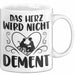 Altenpflegerin Altenpfleger Tasse Geschenk Altenpflege Spruch Das Herz Wird Nicht Dement Weiß Trendation
