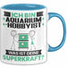 Aquarium-Hobbyist Tasse Geschenk für Aquarium-Hobbyist Geburtstag Lustiger Spruch Kaffee-Becher Was Ist Deine Superkraft Blau Trendation