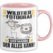 Wildtierfotograf Tasse Geschenk für Wildtierfotograf Der Mann Der Alles Kann Geschenkidee zum Geburtstag Rosa Trendation