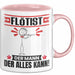 Flötist Tasse Geschenk für Flötist Der Mann Der Alles Kann Geschenkidee zum Geburtstag Rosa Trendation