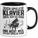 Klavier-Spieler Tasse Geschenk Ich Spiele Klavier Weil Iches Mag Und Nicht Weil Ich Gut Spielen Kann Becher Trendation