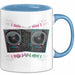 DJ Tasse Geschenkidee für Musikmixer Fans Blau Trendation