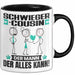 Schwiegercousin Tasse Geschenk für Schwiegercousin Der Mann Der Alles Kann Geschenkidee zum Geburtstag Schwarz Trendation