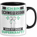 Schwiegersohn Tasse Geschenk für Schwiegersohn Geburtstag Lustiger Spruch Kaffee-Becher Was Ist Deine Superkraft Schwarz Trendation