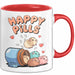 Meerschweinchen Tier Tasse Geschenk Lustige Geschenkidee Happy Pills Rot Trendation