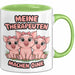 Schweinebauer Schweine Tier Tasse Geschenk Lustige Geschenkidee Spruch Meine Therapeuten Machen Oink Grün Trendation