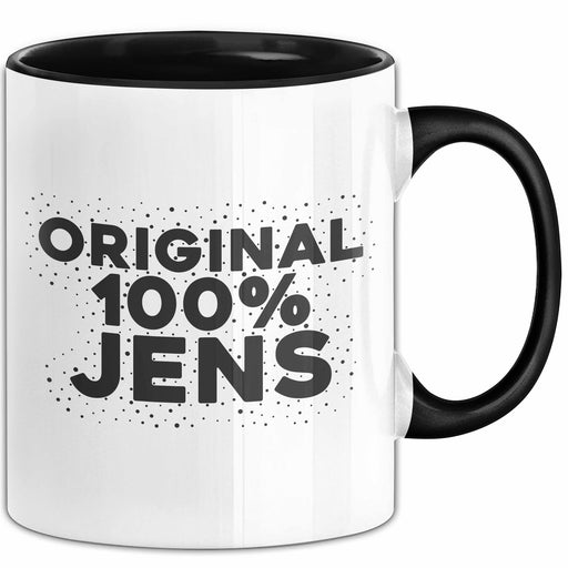 Jens Tasse Original 100% Jens Geschenk Schwarz Trendation
