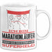 Marathonläufer Geschenk Tasse Ich Bin Marathonläufer Aber Sag Doch Einfach Superheld Lustige Geschenkdiee für Marathonläufer Kaffee-Becher Weiß Trendation