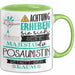 Posaunistin Tasse Geschenk Lustiger Spruch Bitte Erheben Sie Sich Seine Majestät Die Posaunistin Betritt Den Raum Grün Trendation