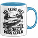 Rudern Tasse Geschenk Der Fluss Ruft Und Ich Muss Gehen Kajak Becher Blau Trendation