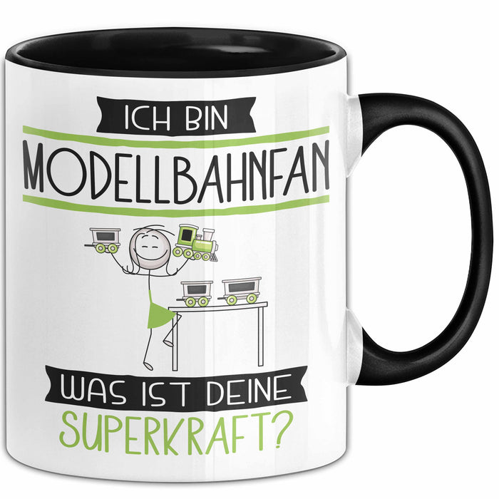 Modellbahnfan Geschenk Tasse Ich Bin Modellbahnfan Was Ist Deine Superkraft Geschenkidee Lustig Geburtstag Weihnachten Trendation