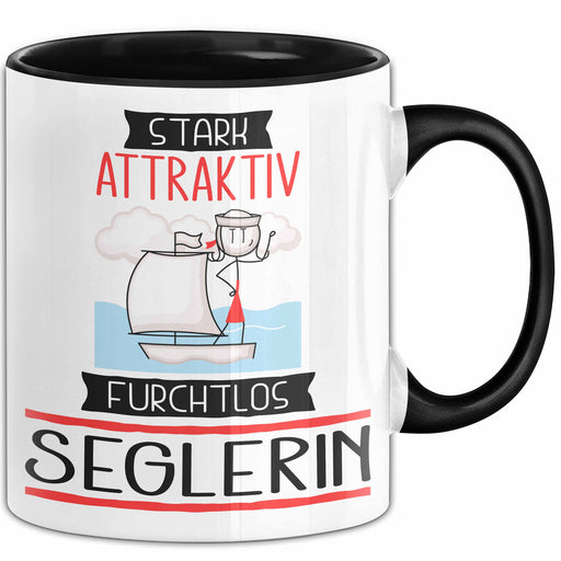 Seglerin Tasse Geschenk Becher Stark Attraktiv Furchtlos Seglerin Lustige Geschenkidee Trendation