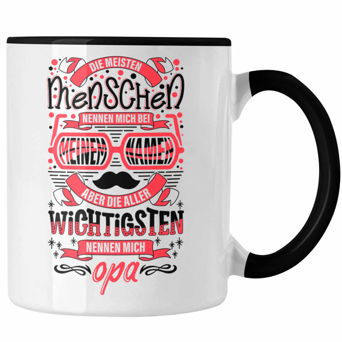 Opa Tasse Geschenk von Enkel Enkelin Bester Opa Der Welt Tasse Geschenkidee Bester Opa Der Welt Schwarz Trendation